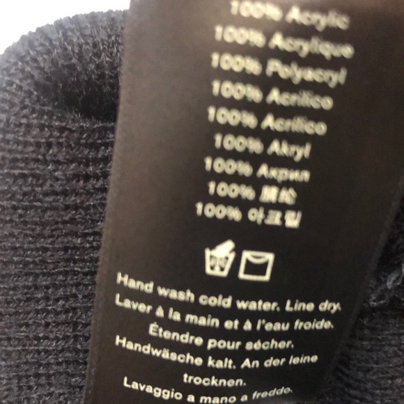 Hunter Branded Striped Cuffed Beanie Hat Color Black Multi One Size NWT - Picture 11 of 14